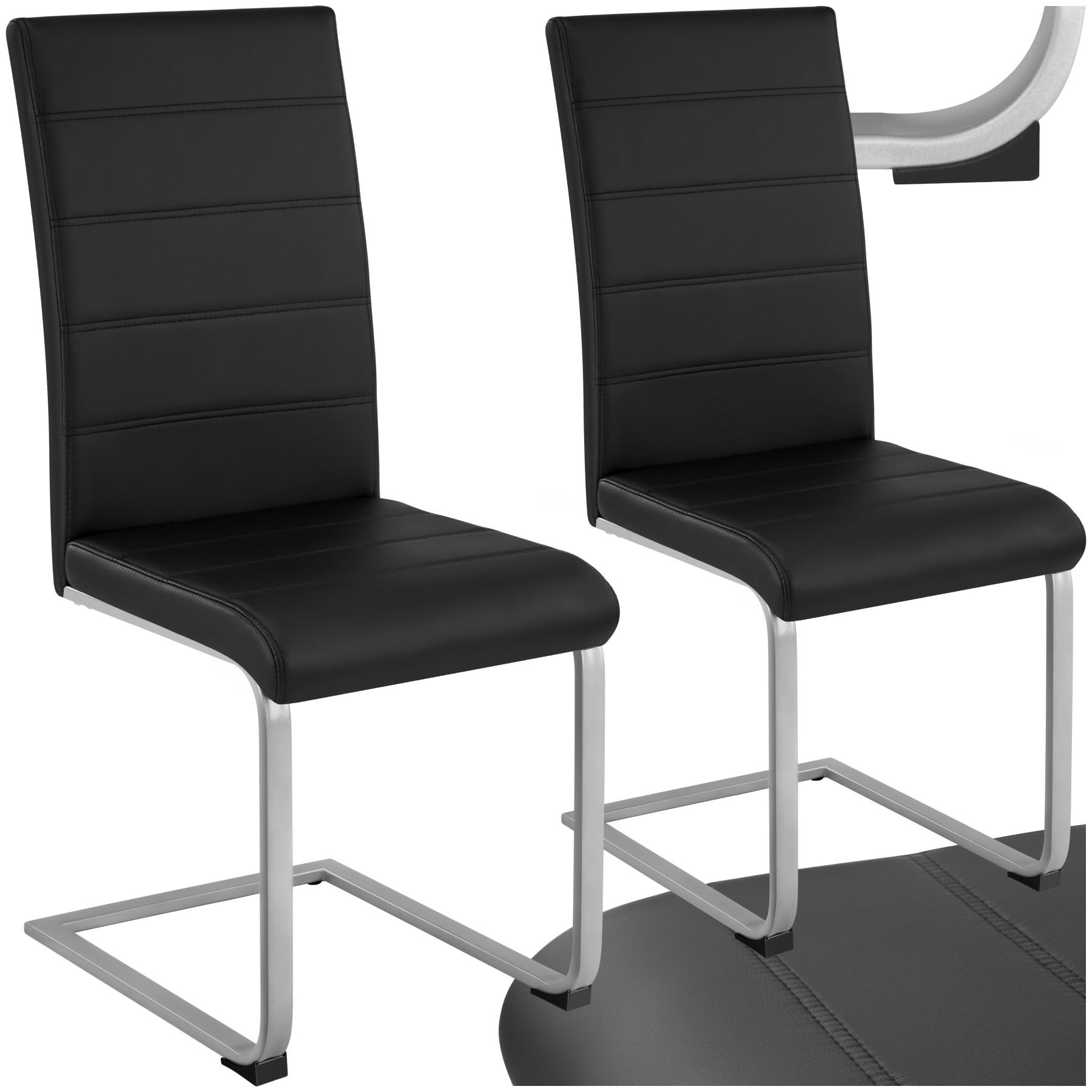 SCHWINGSTUHL 2er Set Bettina 41 x 52 x 99 cm schwarz - Schwarz, Textil (52/99/41cm) - tectake