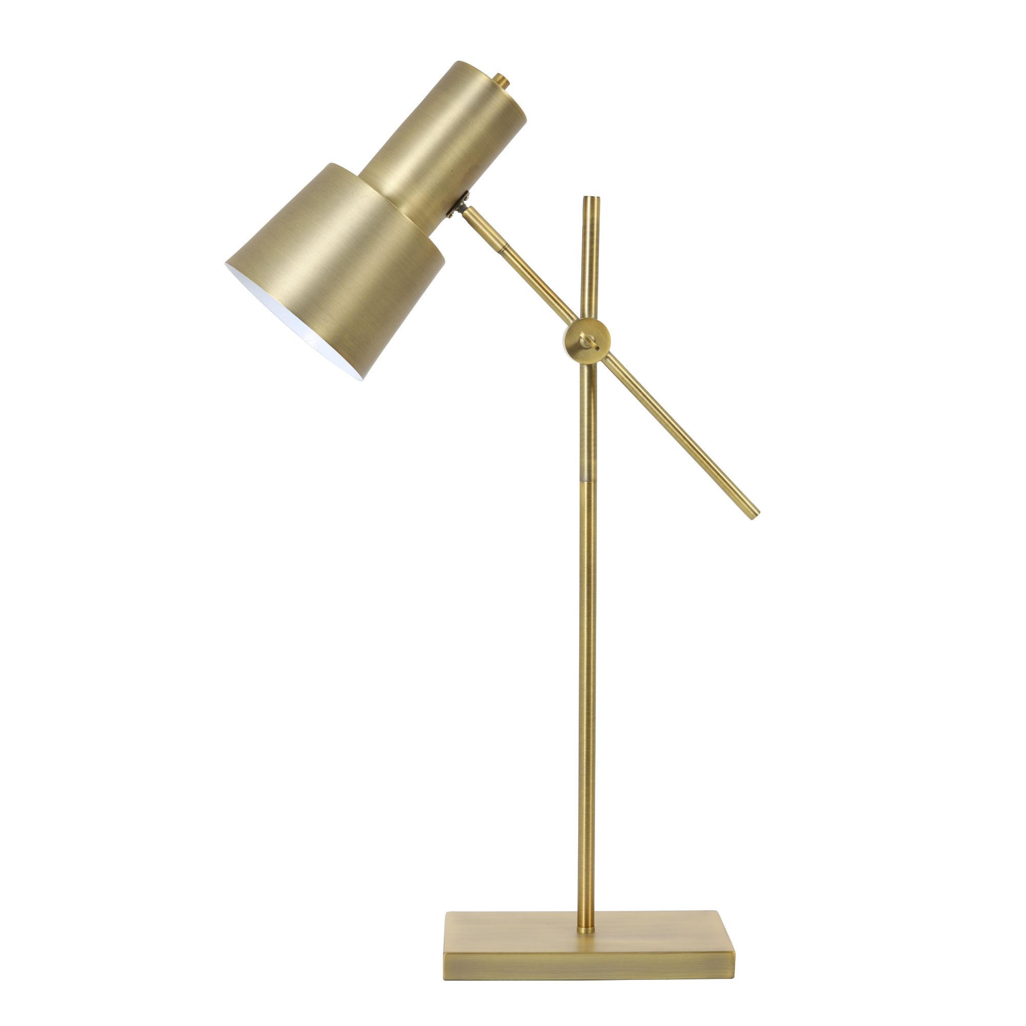 SCHREIBTISCHLAMPE Preston Bronze 25/15/82 cm - Bronzefarben, Metall (25/15/82cm) - Light & Living