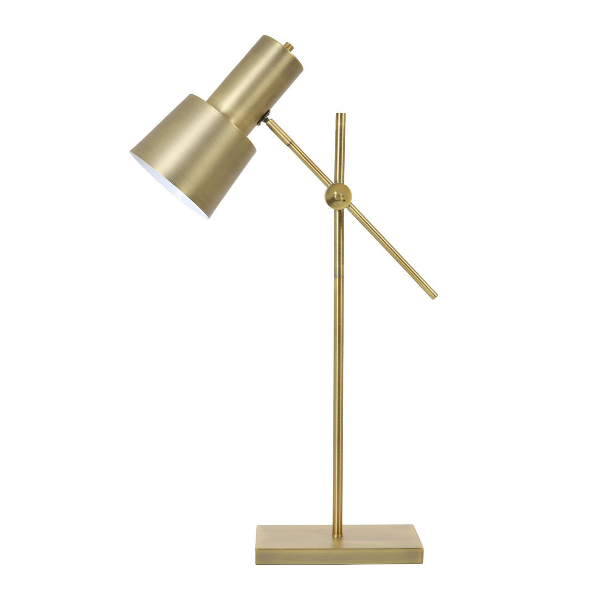 SCHREIBTISCHLAMPE Preston Bronze 25/15/82 cm - Bronzefarben, Metall (25/15/82cm) - Light & Living