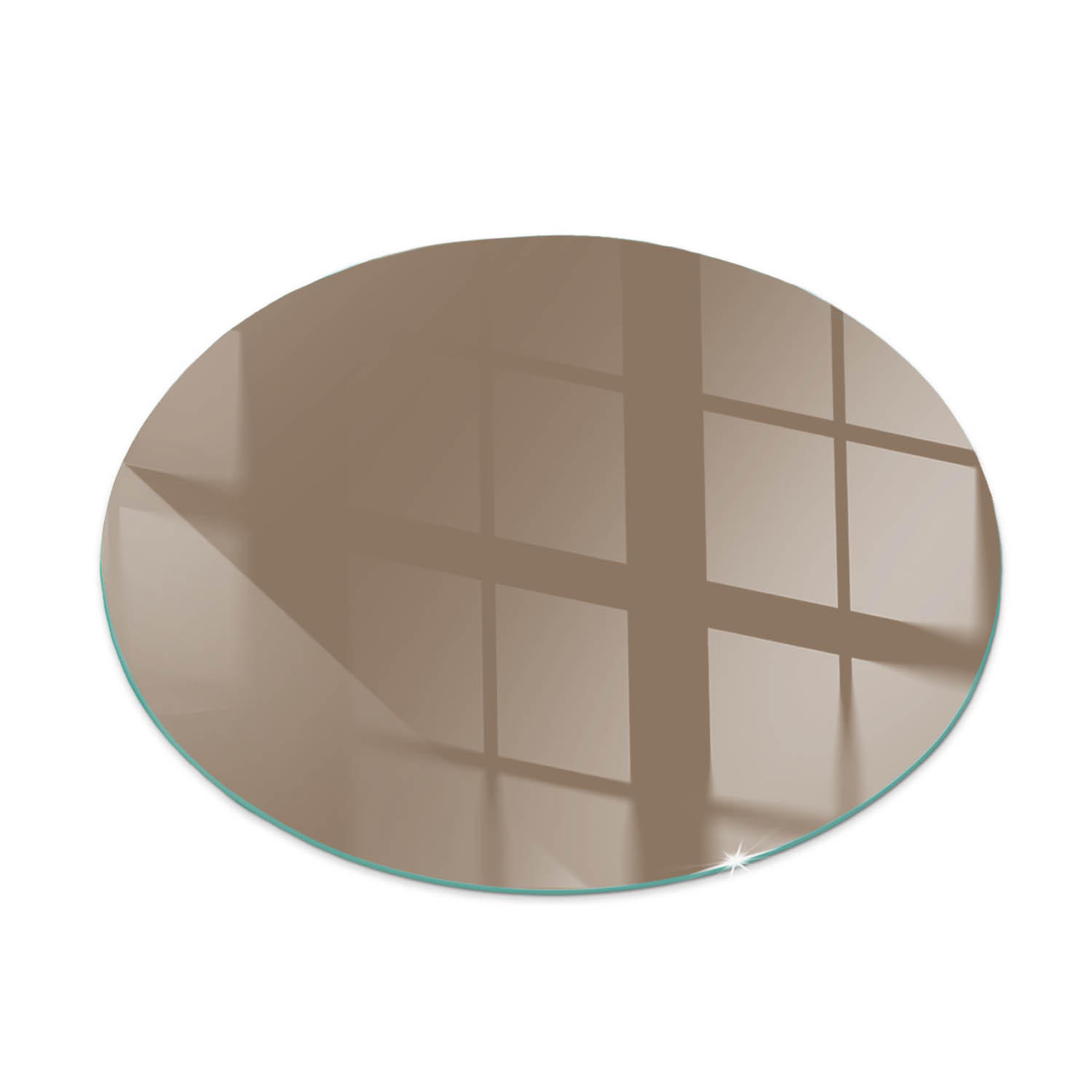 ArtPrintCave Glasplatte Braun 90x90x0.4 cm