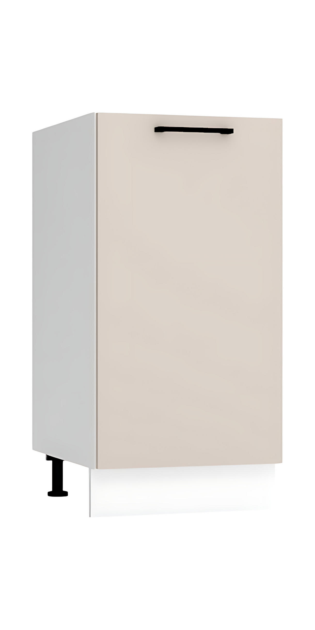 UNTERSCHRANK D40 P/L - Morvex - Stilvolle Aufbewahrung - Beige, Holz/Metall (40/82/52.4cm) - ROYAL24_MARKT