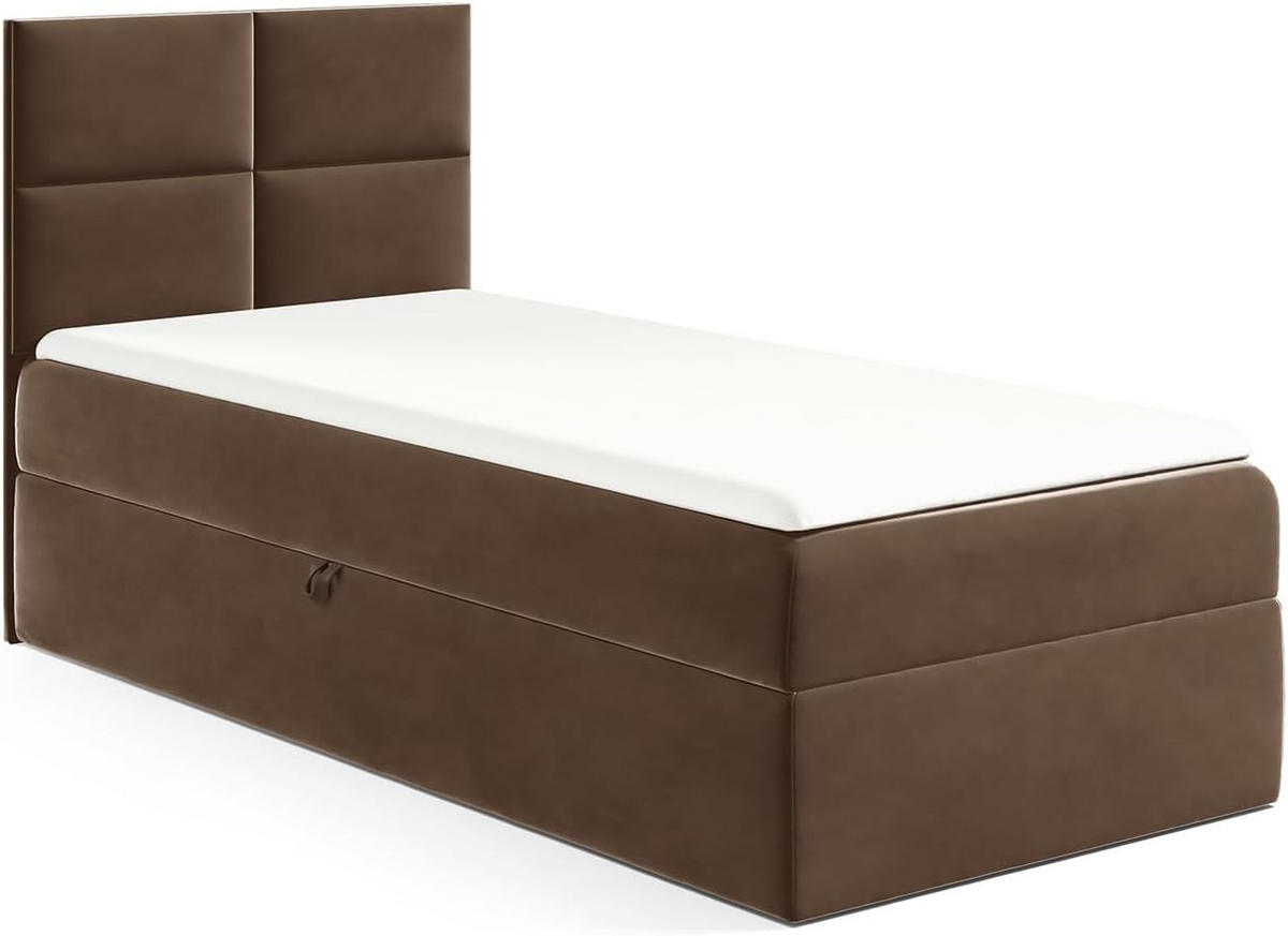 KINDERBETT MINO 3 - Braun, Holzwerkstoff (104/208cm) - Meblini