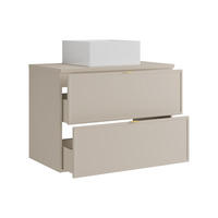 EINZELWASCHTISCH - 80 cmcm x 45 cmcm - Holz, Platte - Beige - ONDIL - Beige, Holz (80/60/45cm) - Vente-Unique