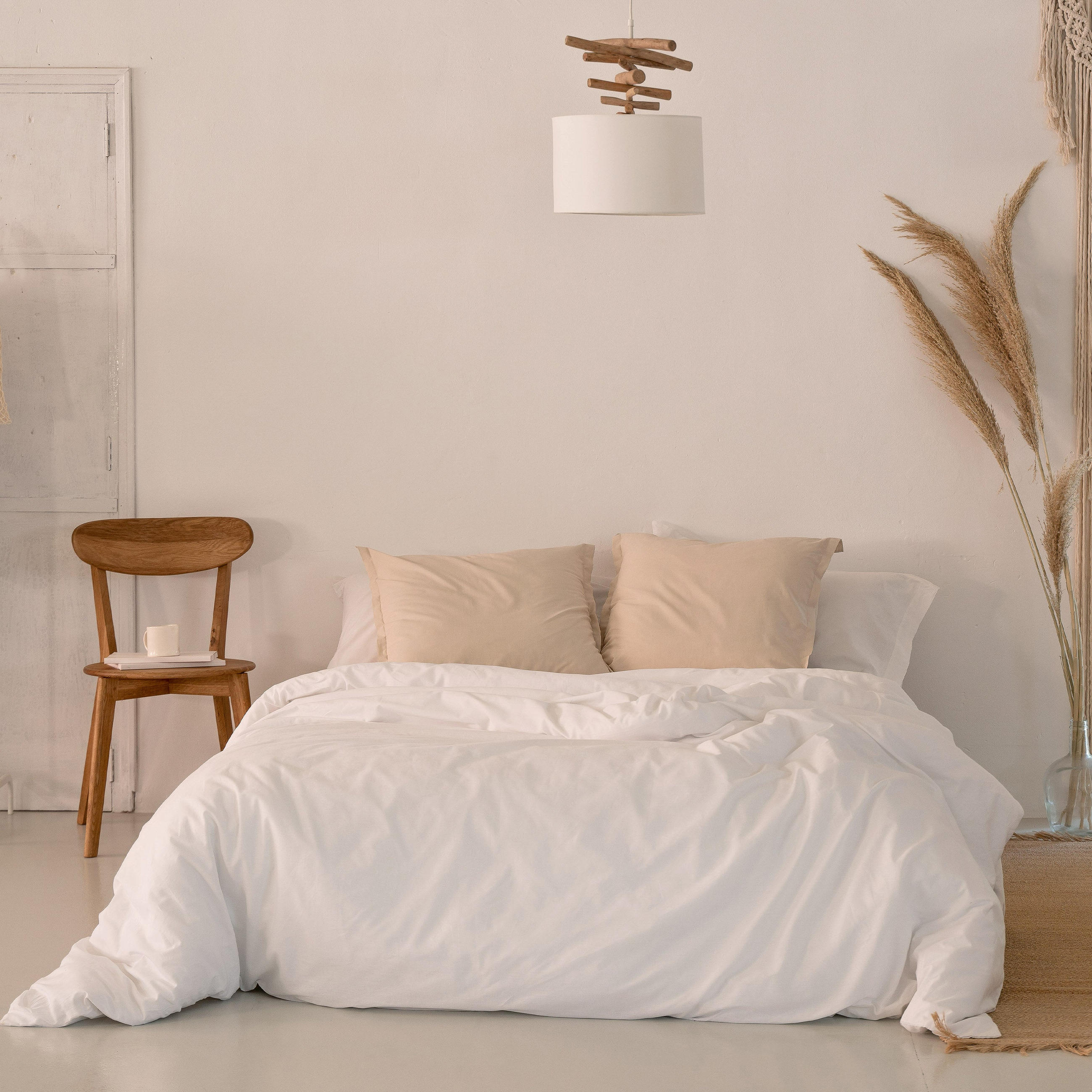 BETTBEZUG basic 200 tc 180x220 cm (komfortgrösse) weiss - Weiß, Textil (180/220cm) - Happy Friday