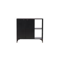 SIDEBOARD, Piring, Schwarz, Stahl, 110 x 42 x 100 cm - Schwarz, Metall (110/100/42cm) - ebuy24