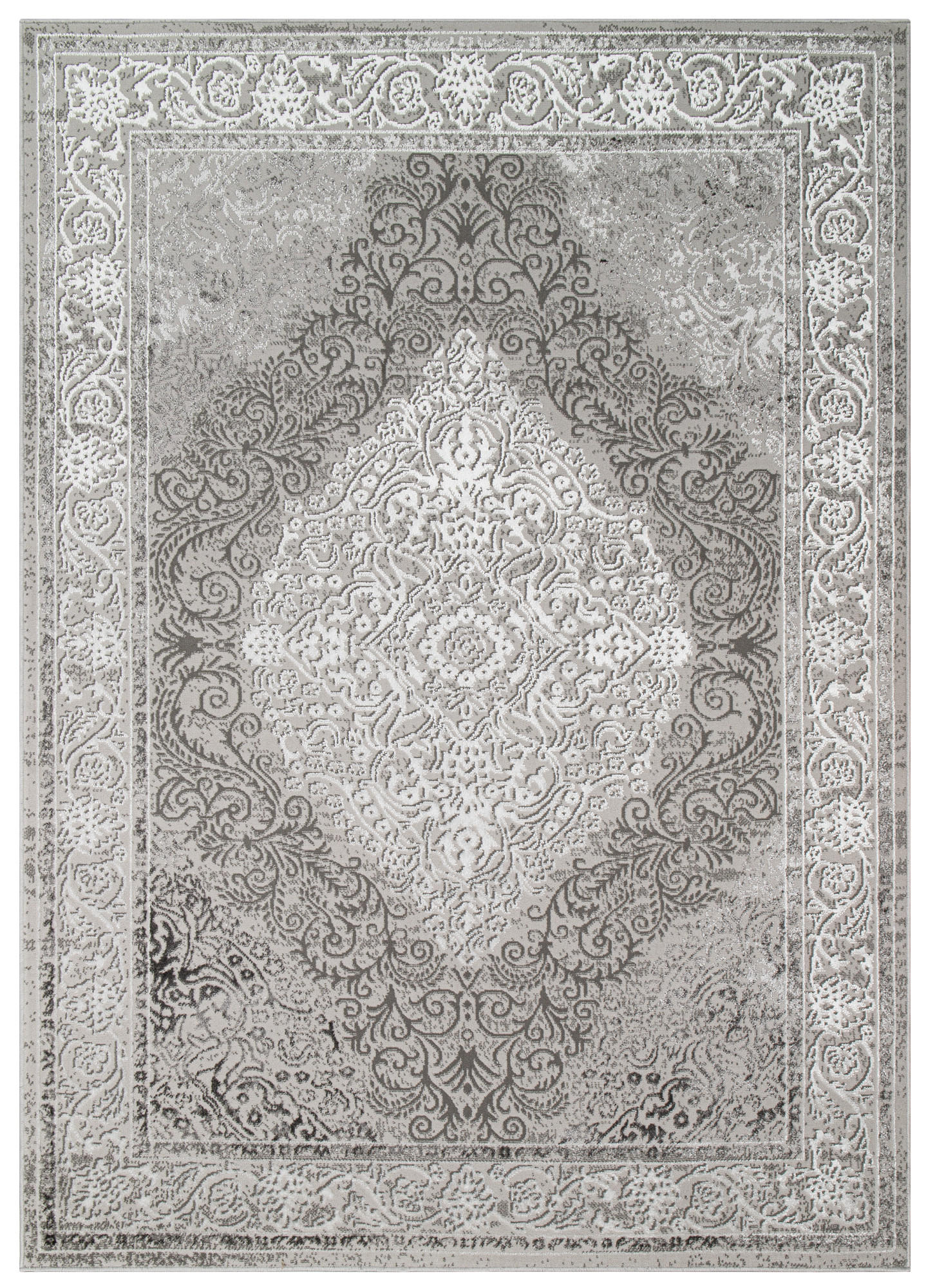Tapiso Teppich Hellgrau 120x170 cm