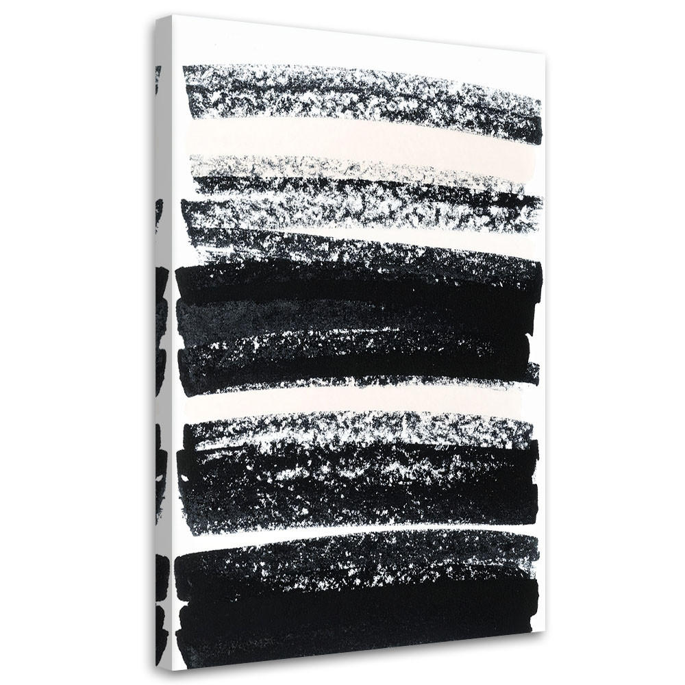 Feeby Leinwandbild Schwarz 60x90 cm