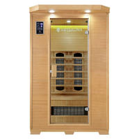 INFRAROTKABINE Oslo mit Keramikstrahlern & Hemlockholz - Naturfarben, Holz (120/190/100cm) - Artsauna