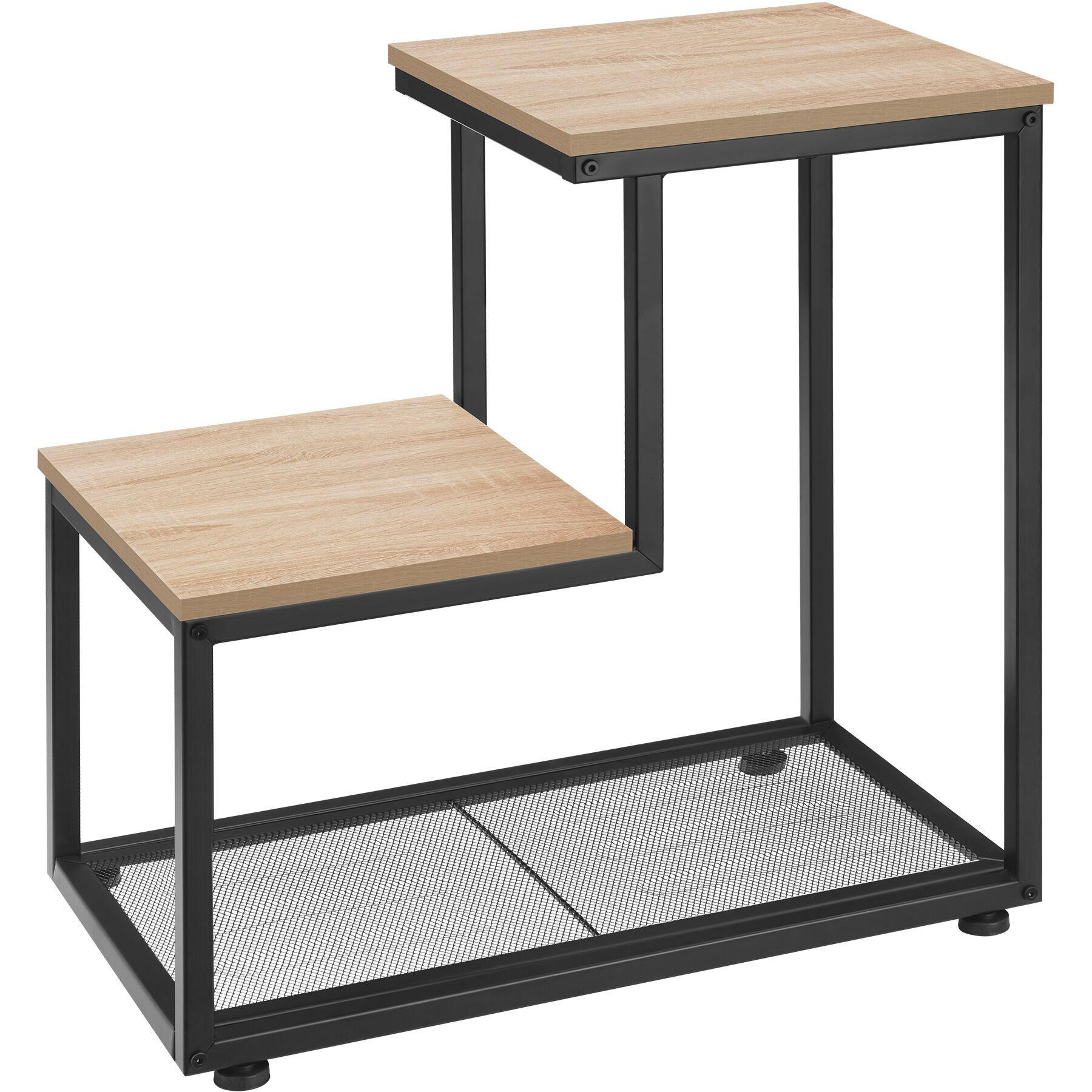 BEISTELLTISCH Halifax,60,5 x 35,5 x 60,5 cm,Industrial Holz hell, Eiche Sonoma - Naturfarben, Holz (60.5/35.5/60.5cm) - tectake