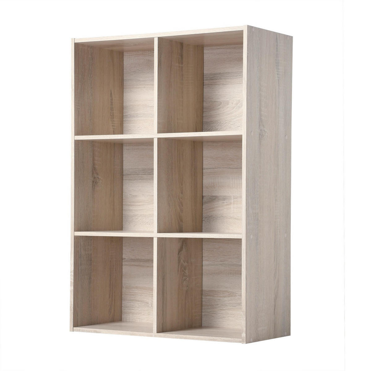 REGAL mit 6 Fächern - H91,5 x L61,5 cm - Apfelbaumfarben, Holzwerkstoff (29.5/91.5/61.5cm) - Calicosy