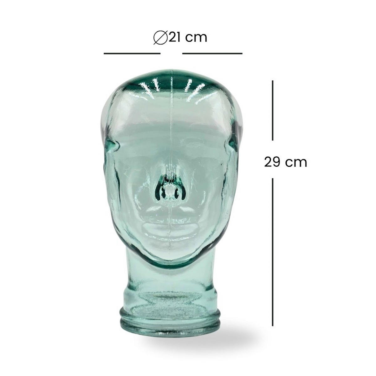 KOPFHÖRERSTÄNDER MICK Glas T01 klar - Transparent, Glas (21/29/21cm) - DESIGN DELIGHTS