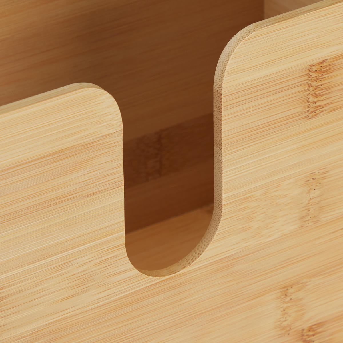 ZÁSOBNÍK na papier - svetlohnedá, drevo (27/16/13cm) - Relaxdays