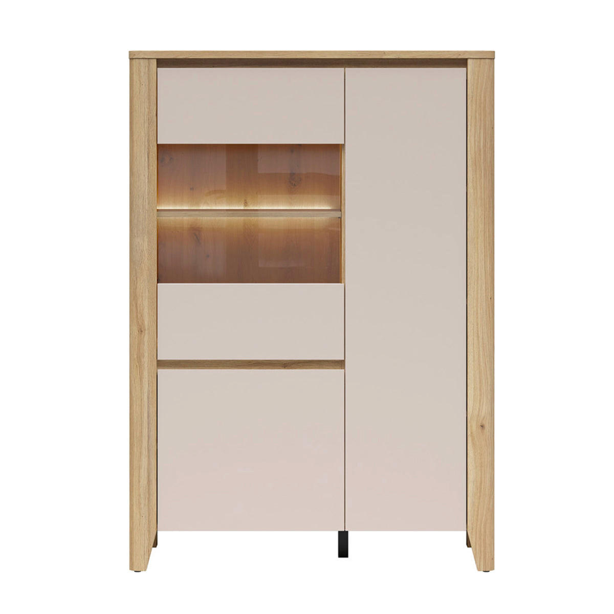 VITRINE Samara Kaschmir - Kaschmir, Holzwerkstoff (107/152/42.5cm) - Petits-meubles