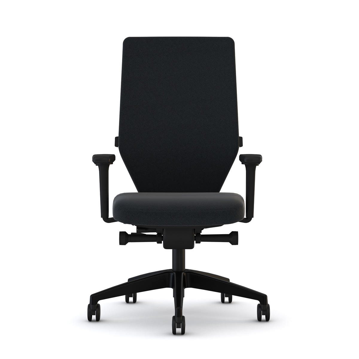 DREHSTUHL Bürostuhl Streamo Synchronmechanik mit Polster - Schwarz, Textil (65/116/63.5cm) - ASSMANN