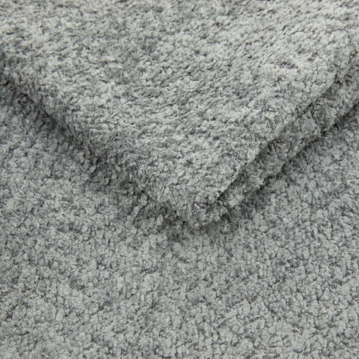 POLSTERBETT LUNA mit Kopfteil, 140 x 200 cm, Doppelbett mit Bettkasten und Lattenrost aus Metall, Boucle Stoff: Grau - Grau, Holz/Textil (140/200cm) - Agmat-Furniture