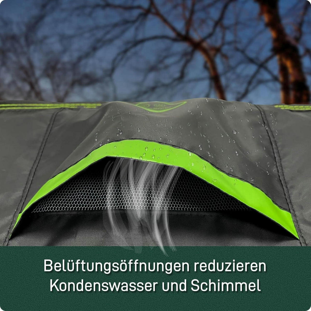 HOLLYWOODSCHAUKEL Abdeckung 175 x 125 x 160 cm Wasserdicht - Schwarz, Textil (125/160/175cm)
