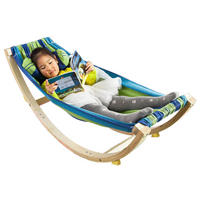 KINDERHÄNGEMATTE Bunt - Multicolor, Holzwerkstoff (124/45/36cm) - SoBuy