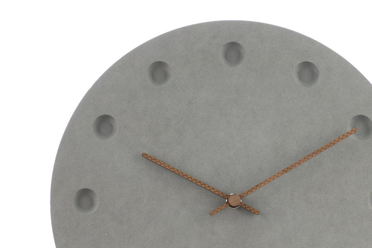 WANDUHR Design Grau 29/29 cm - Grau, Holzwerkstoff (0.6/29/1cm) - ONZENO