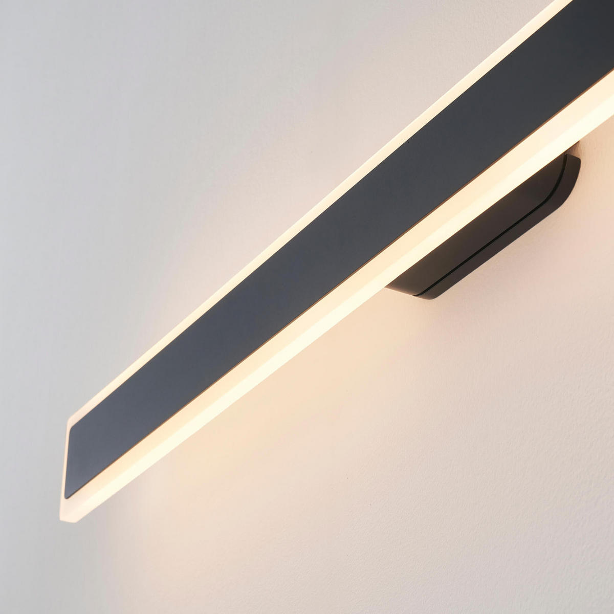 WANDLEUCHTE Mattea, Schwarz, 102.5cm - Schwarz, Metall (8.5/102.5/102.5cm) - KOSILUM