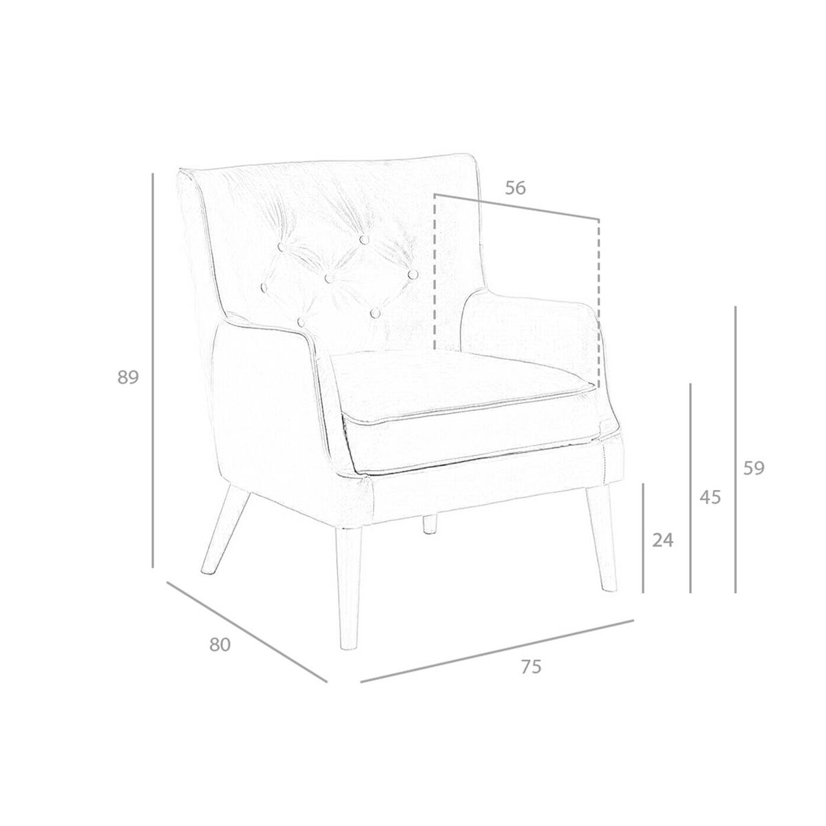 CHESTER Sessel dunkelgrau Leder - Dunkelgrau/Anthrazit, Leder/Holz (75/89/80cm) - ANGEL CERDA