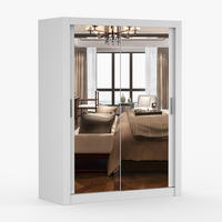 SKŘÍŇ s otočnými dveřmi Milan 150 cm 150/215/64 cm, 2dveřová, bílý - bílá, kompozitní dřevo (150/215/64cm) - imoebel24