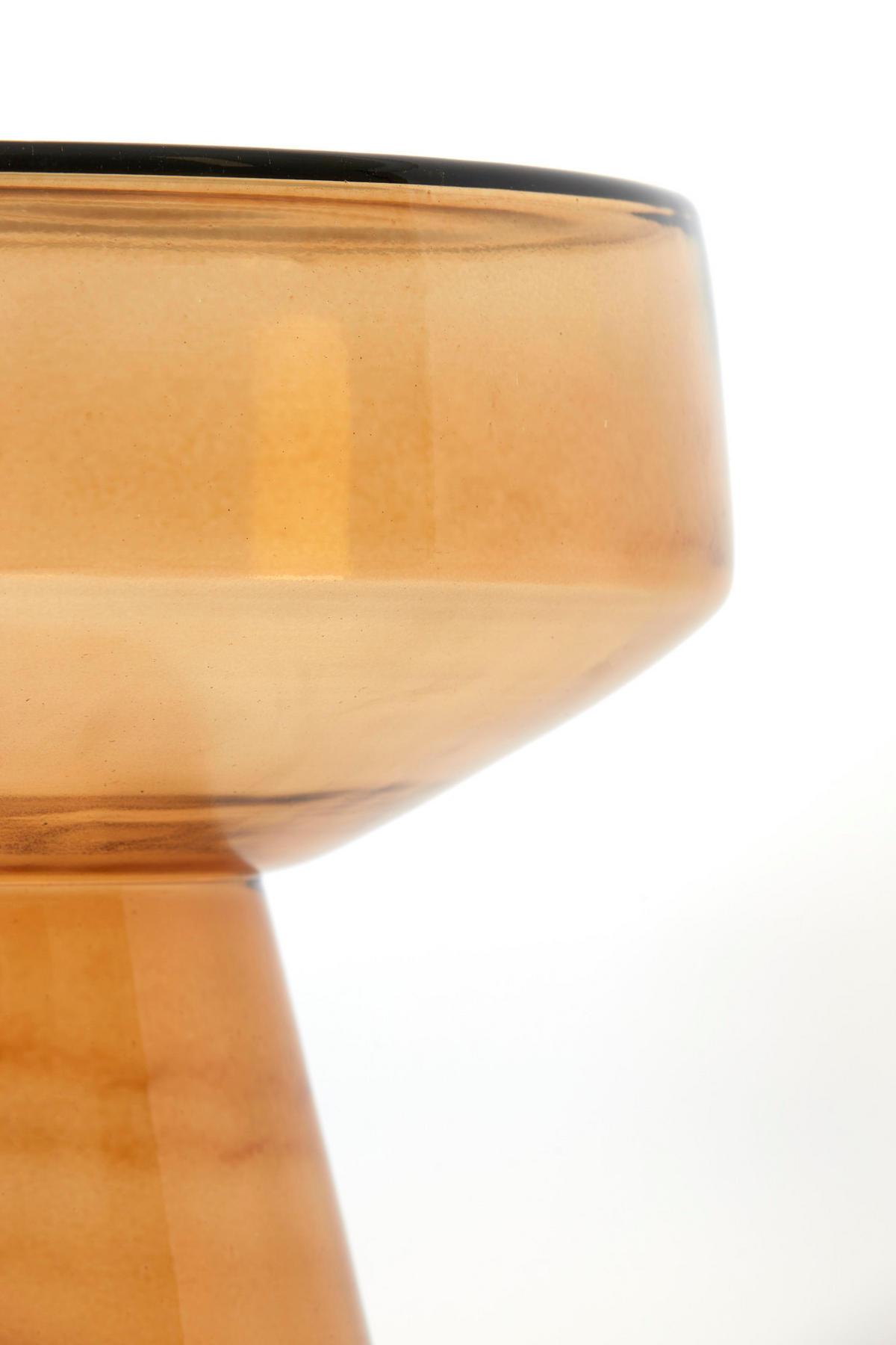 BEISTELLTISCH Dakwa Gelb Ø37/44 cm - Gelb, Glas (37/37/44cm) - Light & Living