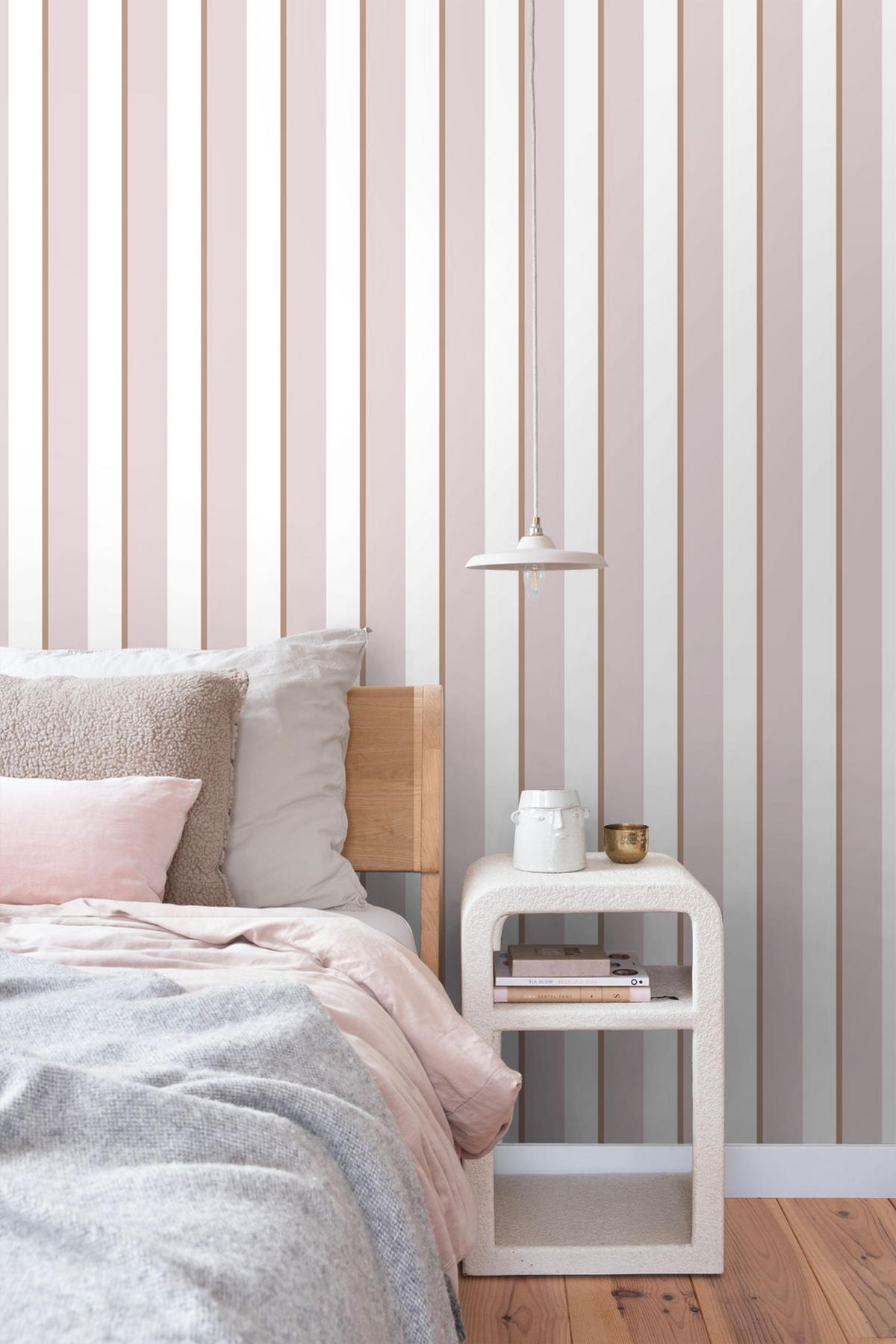 TAPETE Streifen 50 x 900 cm - Lila, Papier (50/900cm) - ESTAhome