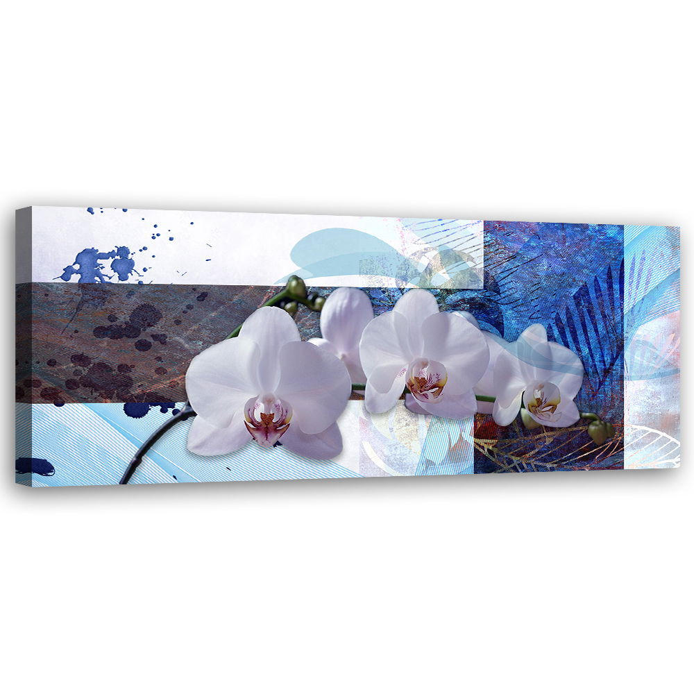 KUNSTDRUCK Blau 90/30 cm - Blau, Textil (90/30cm) - KUNSTLOFT