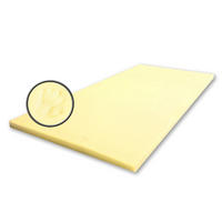 MATRATZEN TOPPER 140 x 200 cm viscoelastisch Schaumstoff ohne Bezug - Gelb, Naturmaterialien - Best for Kids