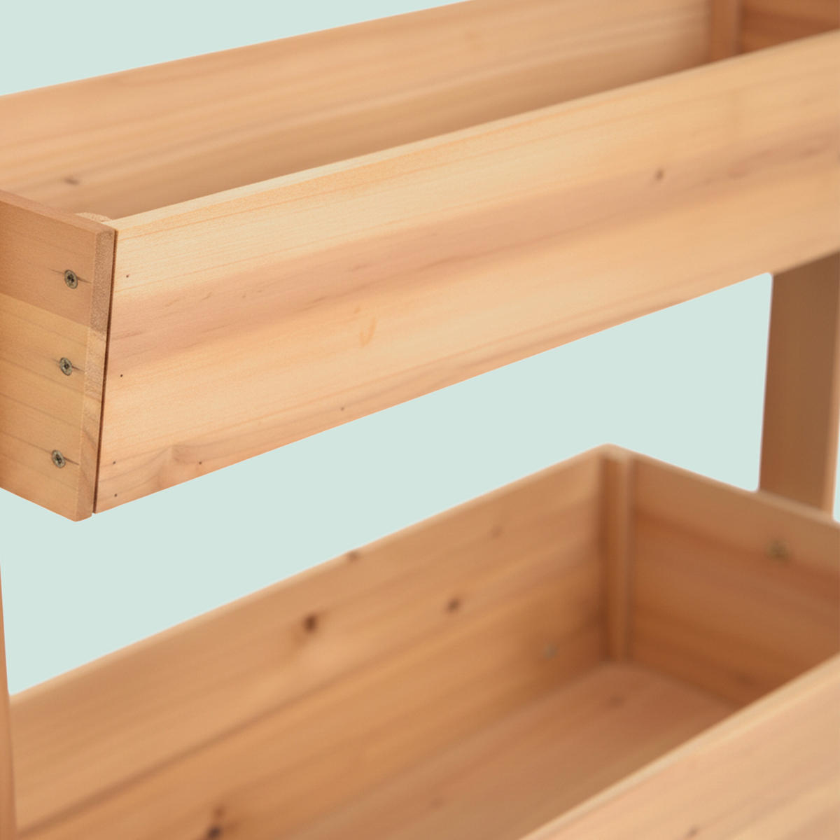 VERTIKALBEET - Braun, Holz/Textil (80/180/48cm) - Relaxdays