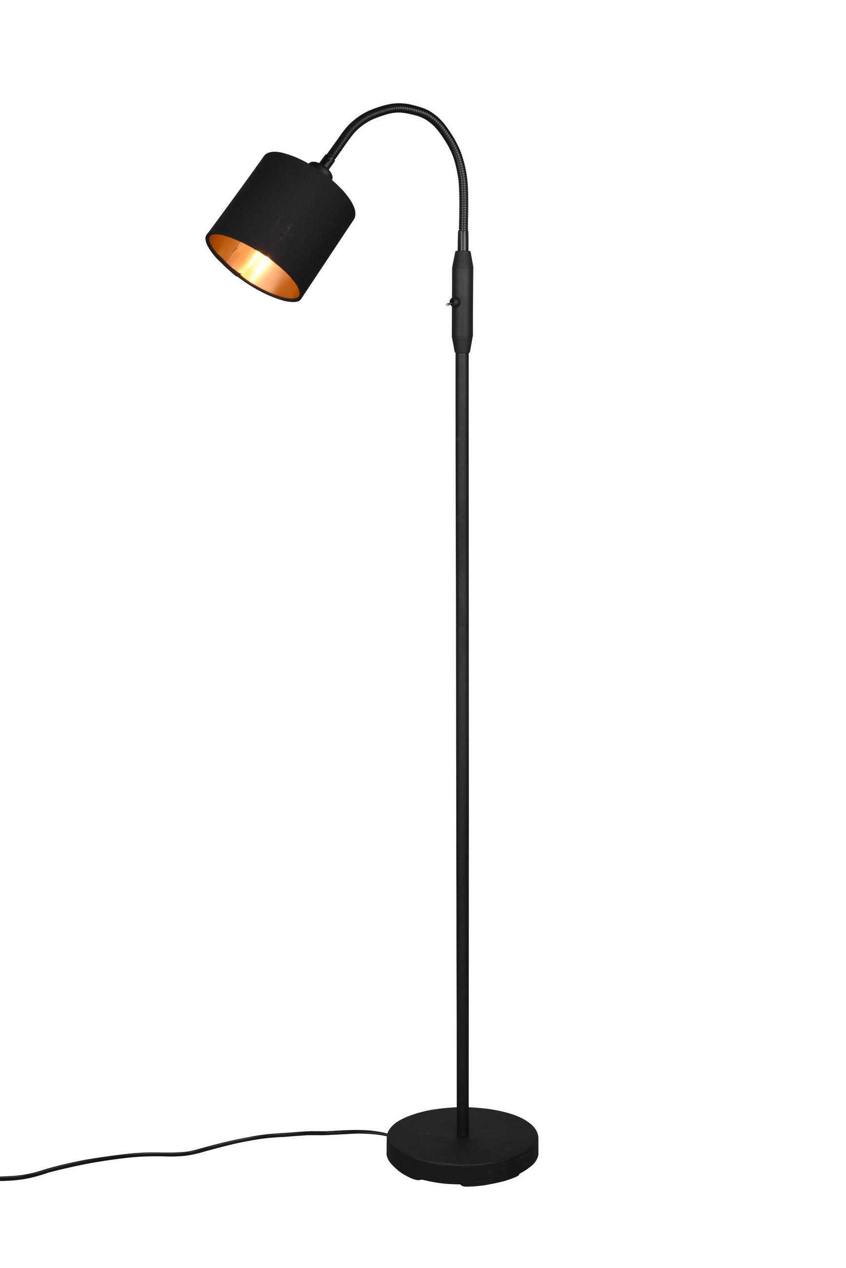 STEHLAMPE TOMMY - Schwarz - 20/20/130 cm - Schwarz, Metall (20/20/130cm) - Trio Leuchten