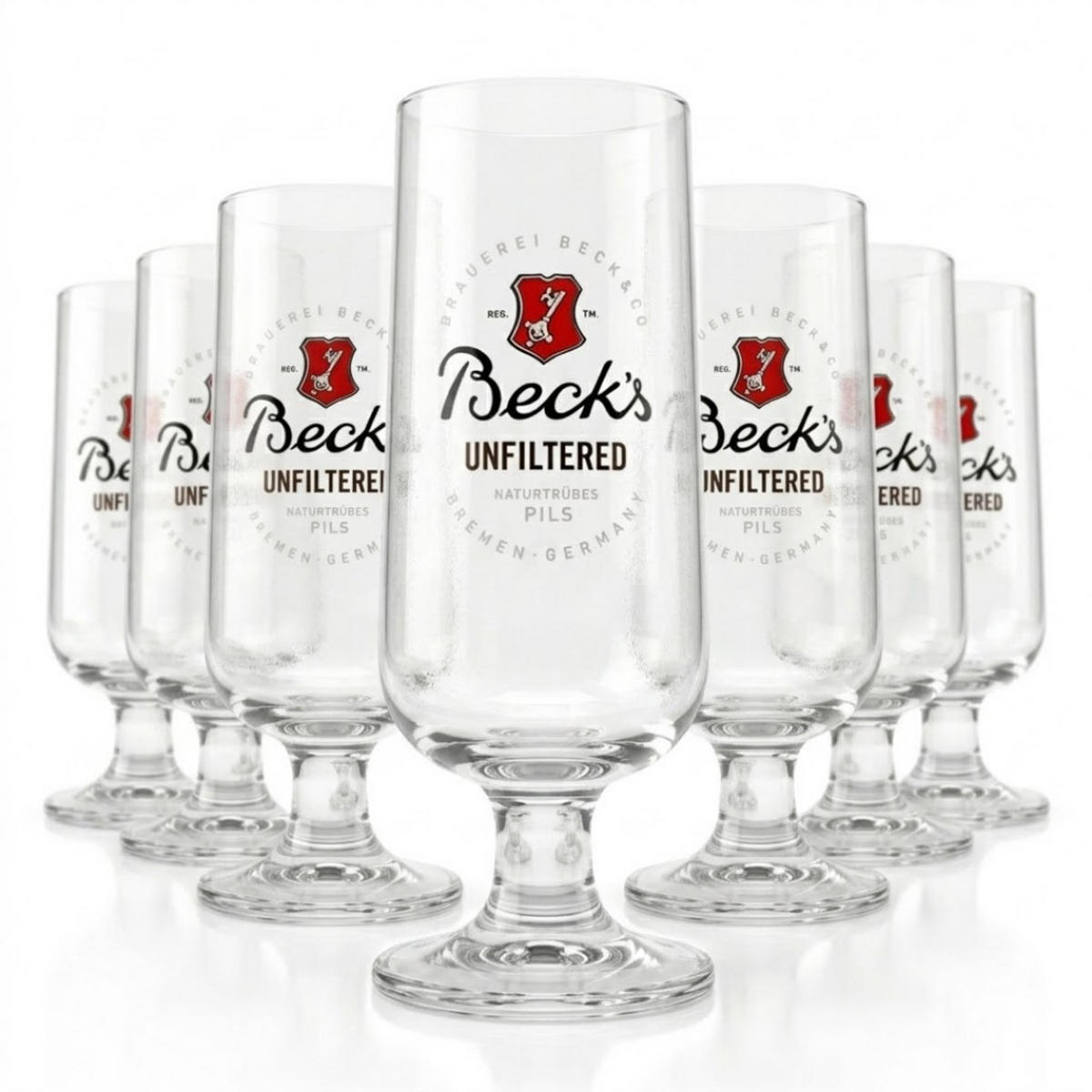 BIERGLÄSER 6er-Set 500 ml Becks - Transparent, Glas (0.5L) - Ritzenhoff