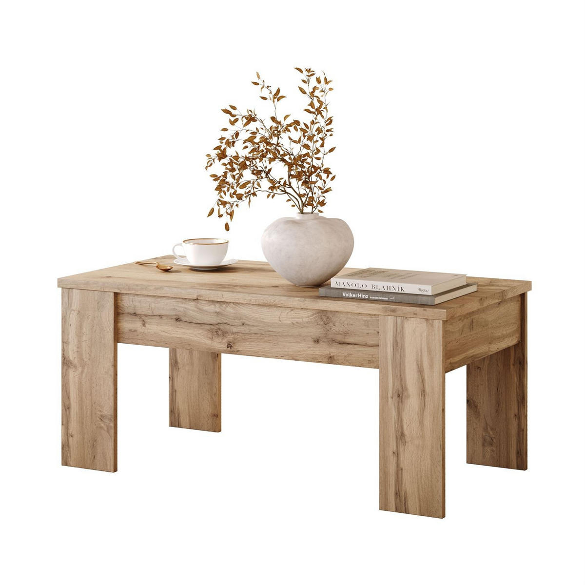 COUCHTISCH APERTO, Eiche Wotan - Eiche Wotan, Holzwerkstoff (100/45/50cm) - Lookway