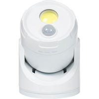 LED-BATTERIE-SPOT-STRAHLER - mit Bewegungsmelder und Erdspieß für Außenbereich, 3er-Set D-Batterien inklusive - Weiß, Kunststoff (10.9/10.9/17cm) - Northpoint