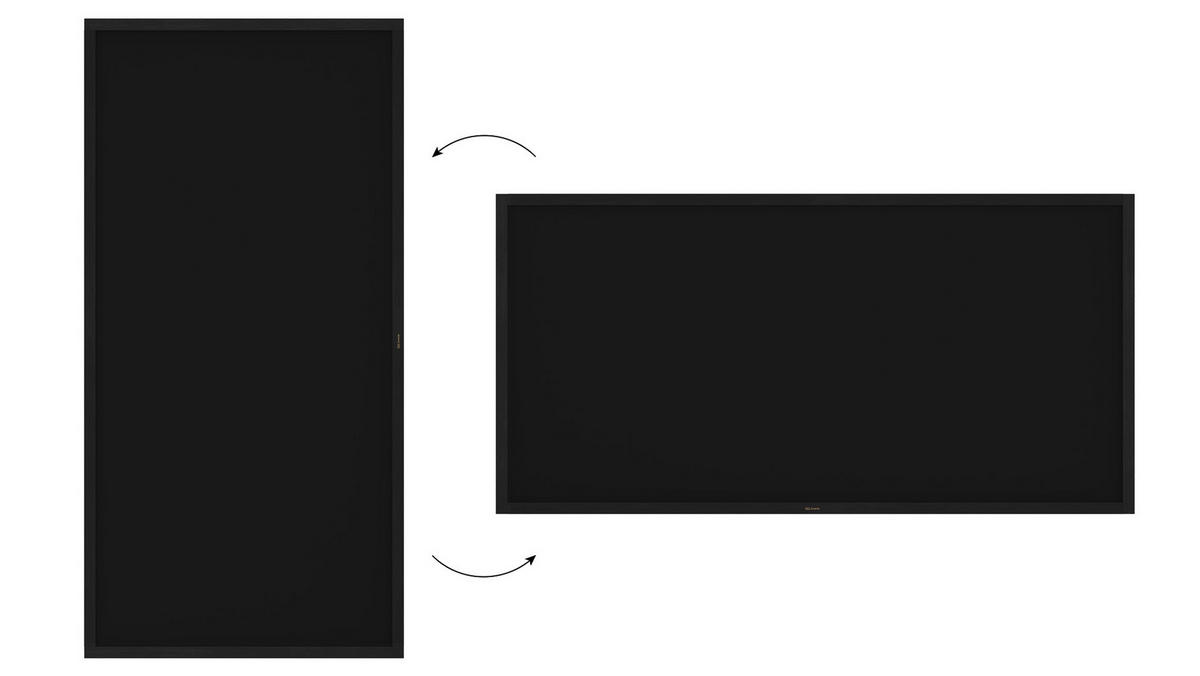 KREIDETAFEL mit Schwarz Holzrahmen 200x100cm - Schwarz, Holz (200/100/2cm) - ALLboards