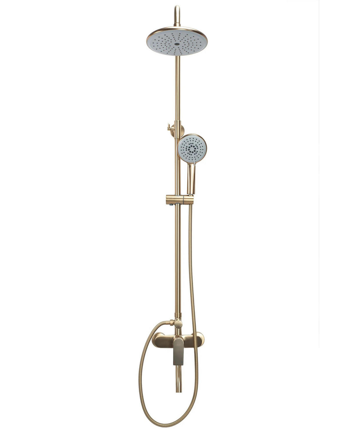 DUSCHGARNITUR Rea Verso Brushed Gold - Goldfarben, Metall (22/143.5/45.5cm) - REA