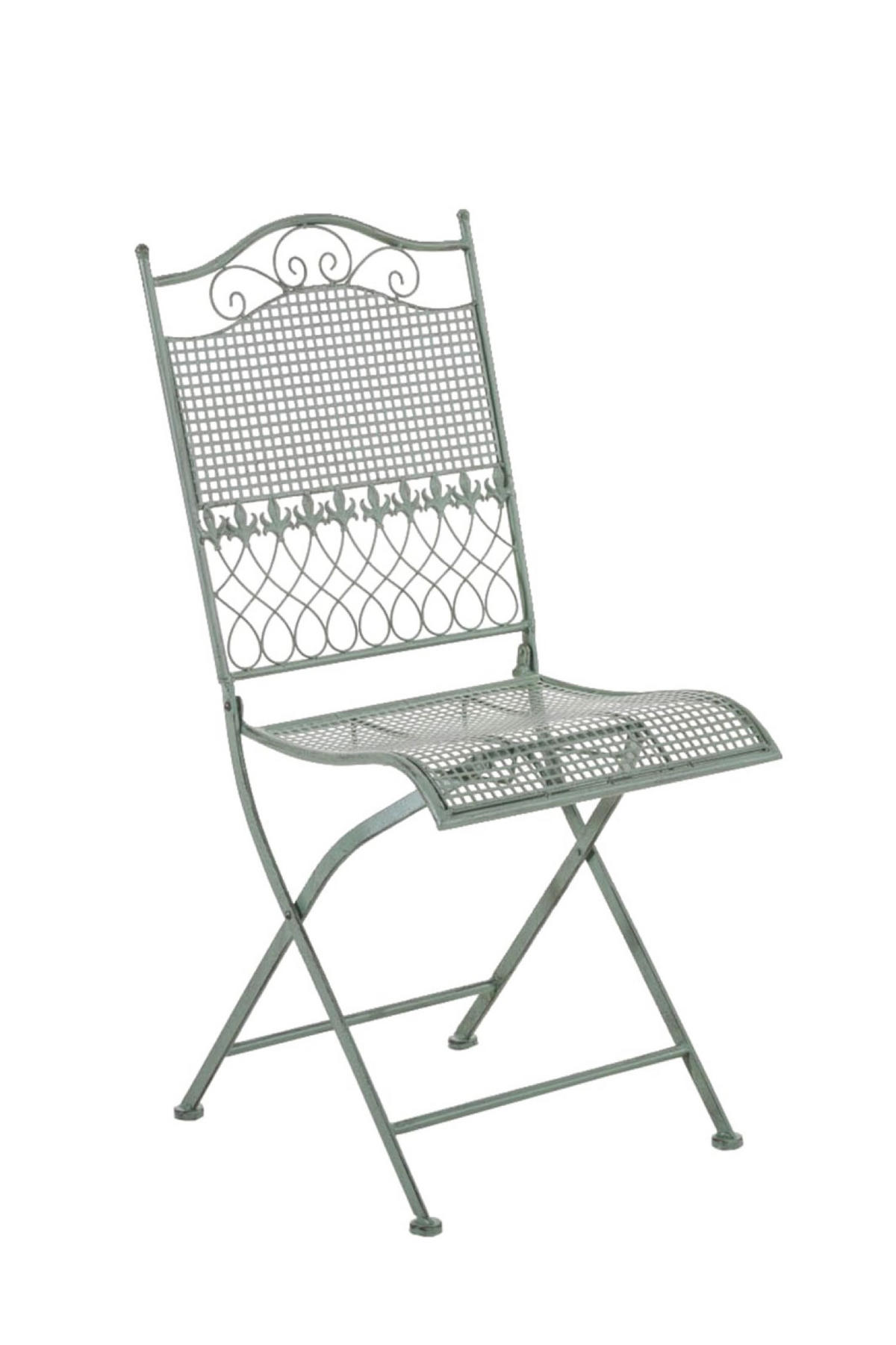 GARTENSTÜHLE Kirstin - 2er Set - antik-grün - Grün, Metall (41/50/91cm) - TPFGarden