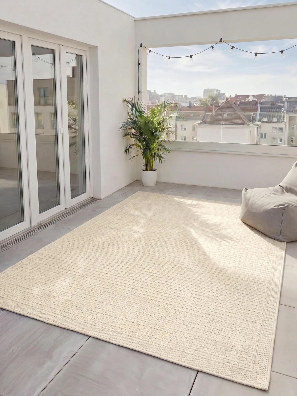 OUTDOORTEPPICH Iowa Cream 160/230 cm - Creme, Kunststoff/Textil (160/230cm) - benuta