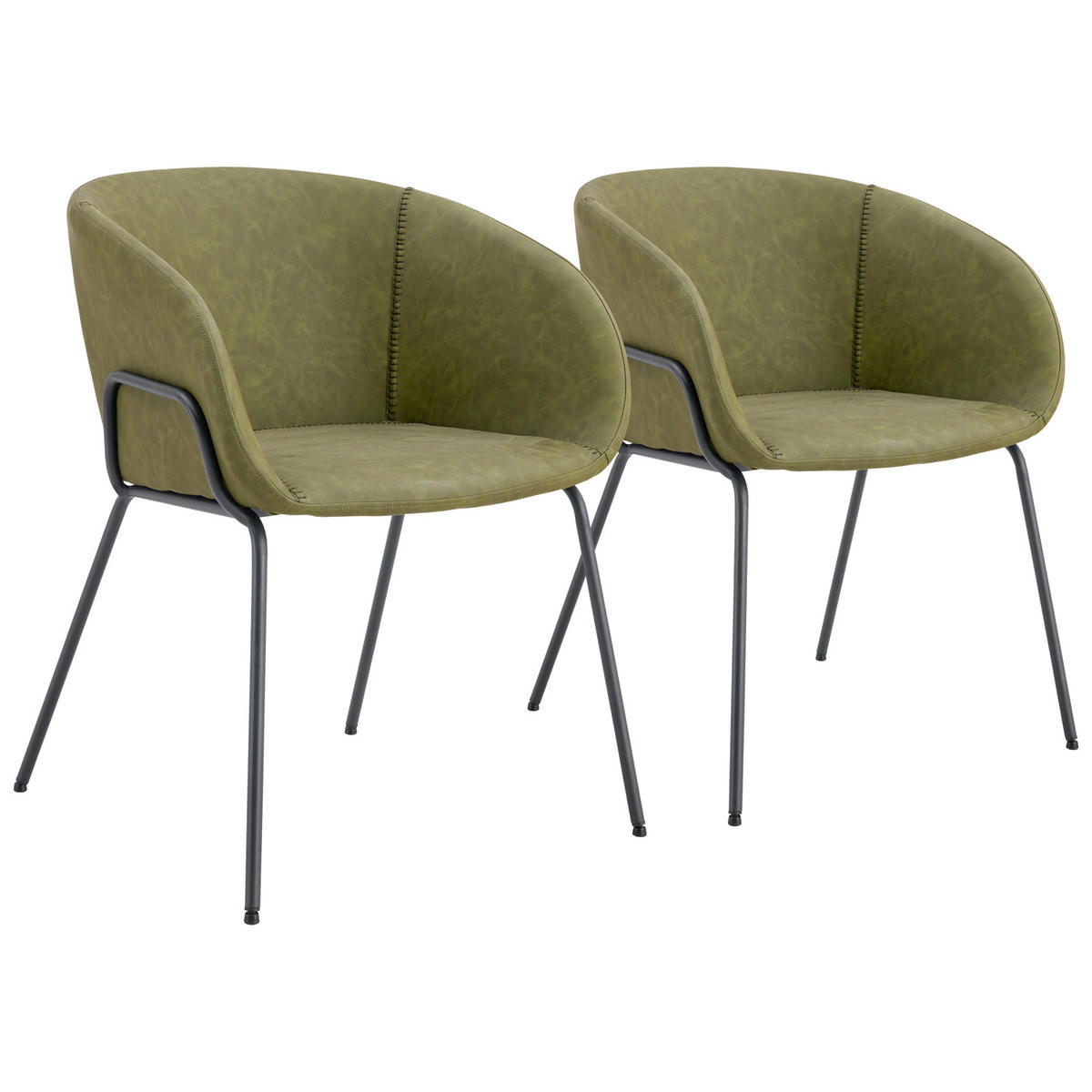 STÜHLE André Grün 2er-Set - Grün, Kunststoff (57/76/59cm) - Happy Garden