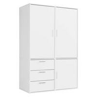 KLEIDERSCHRANK Der Grenzenlose - Weiß, Holzwerkstoff (120/187/58cm) - Mokebo