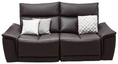 DVOSED 190/102/100 cm , tamnobraon  - tamnobraon, Konvencionalno, koža (190/102/100cm) - Celina Home