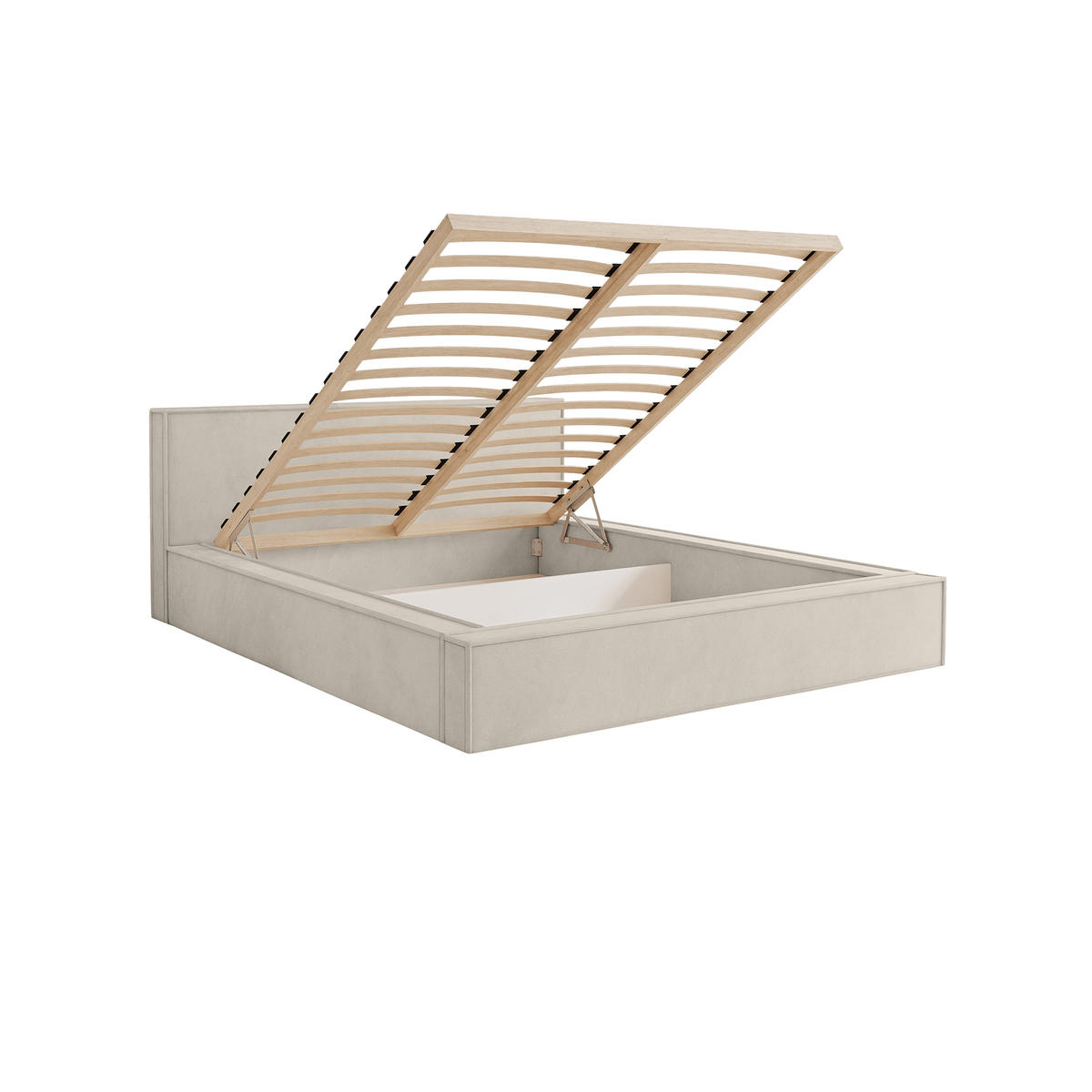 POLSTERBETT Mendocino Classic 120x200 cm, Creme - Creme, Textil (120/200cm) - Fedve