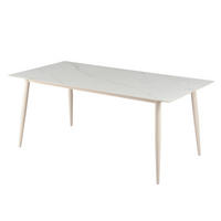 ESSTISCH aus Keramik 180 cm, weiß - Weiß, Metall (180/90/76cm) - Giga Meubel