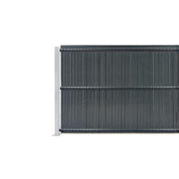 PVC-SICHTSCHUTZLAMELLEN-STEIF-SET Cinto grau 4m H.150cm - Mit clips und Endprofil - Grau, Kunststoff (400/153cm) - Casanoov