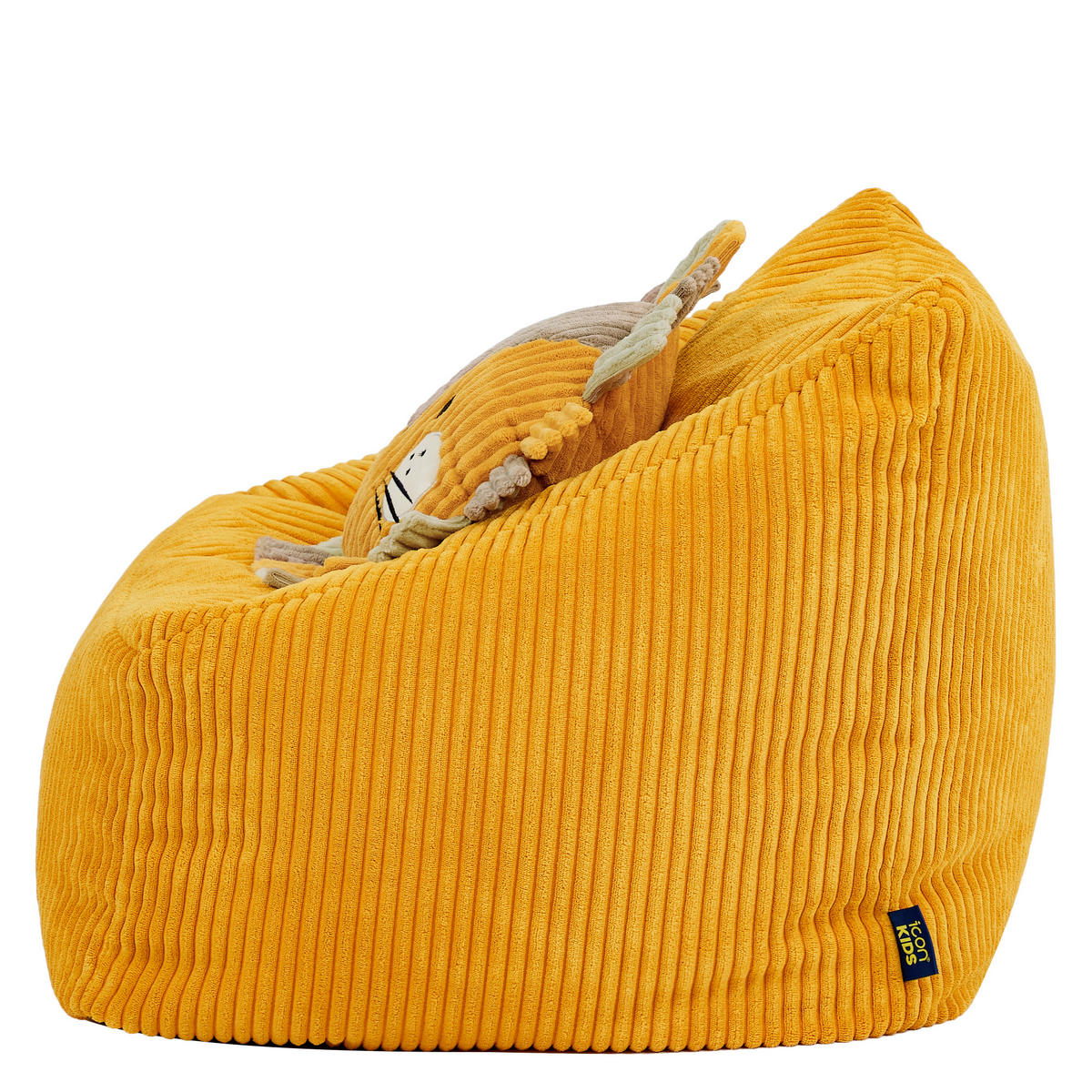 KINDERSITZSACK Natalia mit Animalkissen - Gelb, Textil (55/50/55cm) - icon