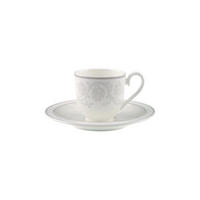 ESPRESSOTASSE MIT UNTERTASSE Gray Pearl weiß 70 ml - Weiß, Keramik (0.07L) - Villeroy & Boch