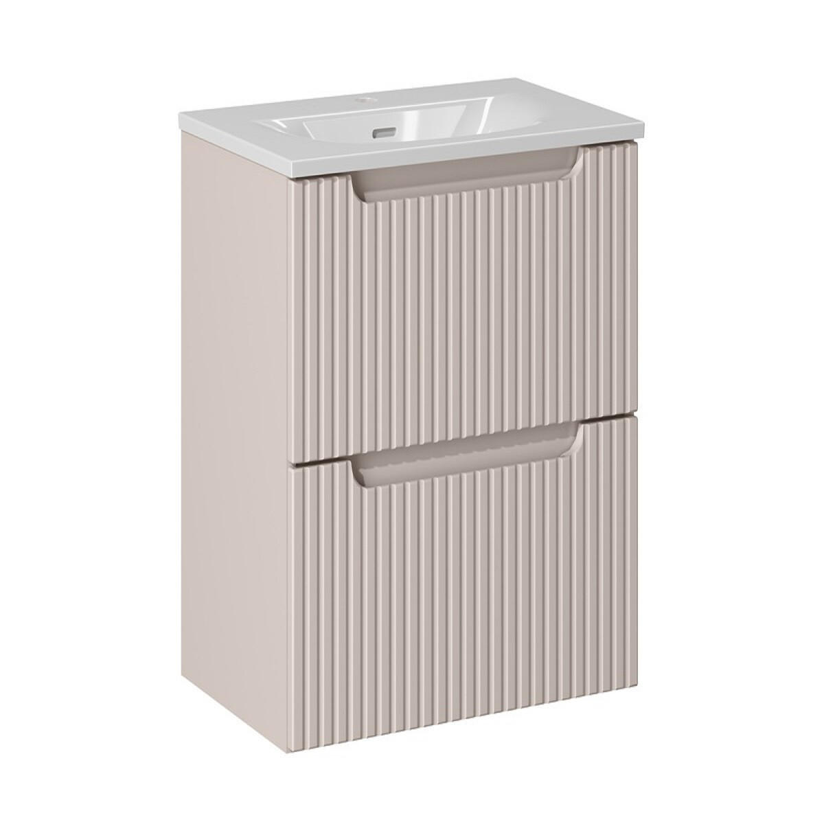 WASCHTISCHKOMBI 60 cm 2 Teile Nova Cashmere N BM213 in Kaschmir/Matt - Kaschmir, Holz (60/57/40cm)