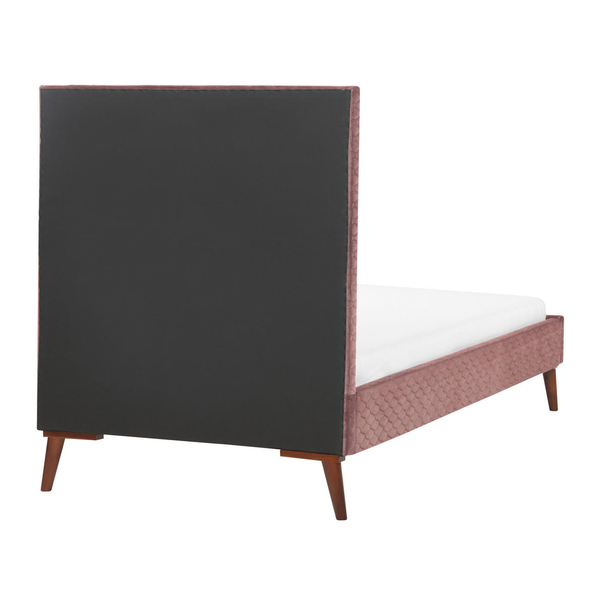 POLSTERBETT mit Lattenrost 90x200 cm Rosa Bayonne - Pink, Textil (90/200cm) - Beliani