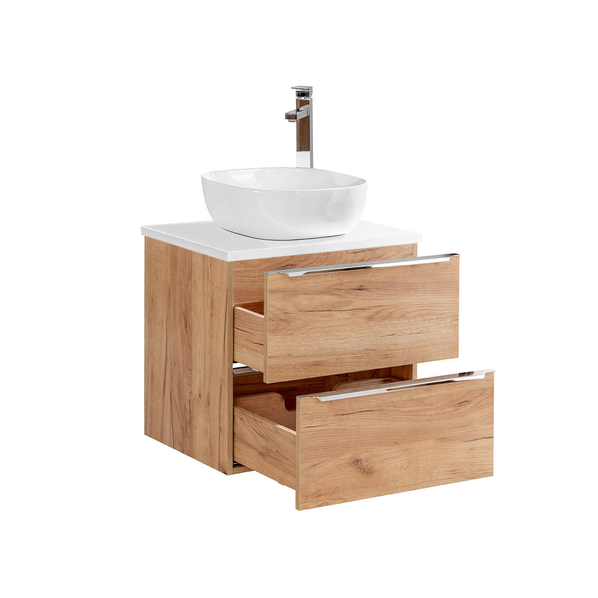 WASCHTISCH 60.4cm April Holz - Braun, Holzwerkstoff (60.4/59/46cm) - Petits-meubles