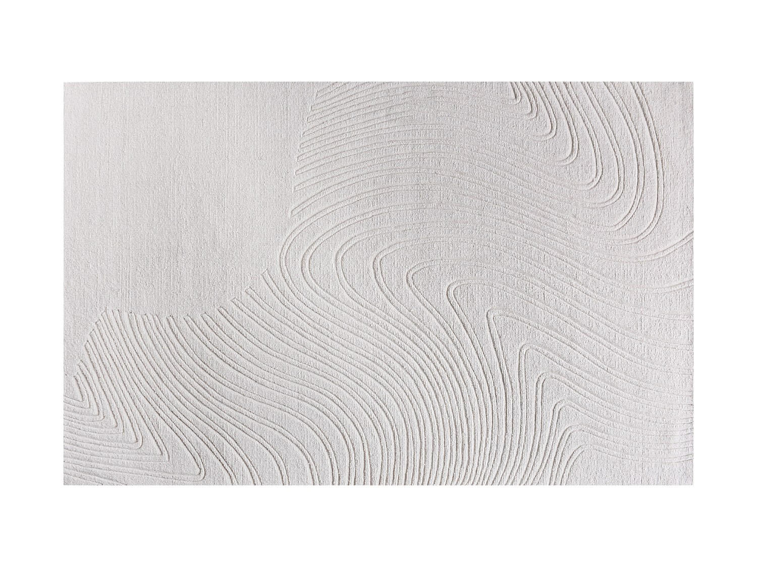 WOHNZIMMERTEPPICH - 160 cm x 230 cm - Stoff, Stoff - Elfenbeinfarben CELESTIA - Weiß, Textil (160/230cm) - Vente-Unique